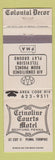Matchbook Cover - Cinoline Courts Motel Bedford PA
