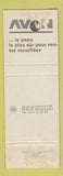 Matchbook Cover - Avon Tires Switzerland