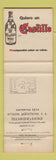 Matchbook Cover - El Jardin Fuerto Acapulco Mexico girlie Flamenco Castillo Rum?