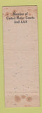 Matchbook Cover - Wyoming Court Apartments Laramie WY