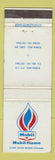 Matchbook Cover - Mobil Propane oil gas Pretoria South Africa WEAR