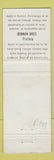 Matchbook Cover - Mobil Propane oil gas Pretoria South Africa WEAR