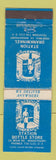 Matchbook Cover Station Bottle Store Liquor Roodepoort Drankwinkel South Africa