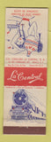 Matchbook Cover - La Central Cierrese Antes De Encender Mexico girlie