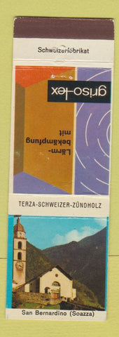 Matchbook Cover - Terza Schweizer Zundholz Larm Bekampfund Switzerland