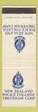 Matchbook Cover - New Zealand Police College Trentham Camp