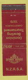 Matchbook Cover - NZRSA Returned Services 1979 Christchurch New Zealand