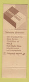 Matchbook Cover - Terza Schweizer Zundholz Larm Bekampfund Switzerland