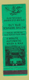 Matchbook Cover - Active Service Steam Cleaning Car Wash New Zealand