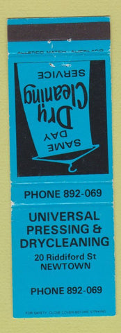 Matchbook Cover - Universal Pressing Dry Cleaning Newtown New Zealand