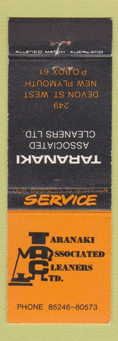Matchbook Cover - Taranaki Cleaners New Plymouth New Zealand
