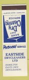 Matchbook Cover - Eastside Dry Cleaners Hamilton New Zealand