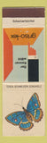 Matchbook Cover - Terza Schweizer Zundholz Larm Bekampfund Switzerland butterfly