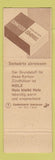 Matchbook Cover - Terza Schweizer Zundholz Larm Bekampfund Switzerland butterfly