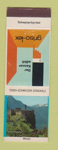 Matchbook Cover - Terza Schweizer Zundholz Larm Bekampfund Switzerland Misox