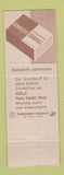 Matchbook Cover - Terza Schweizer Zundholz Larm Bekampfund Switzerland Misox