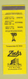 Matchbook Cover - Acks International Hotel Toowoomba Australia