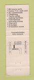 Matchbook Cover - Acks International Hotel Toowoomba Australia