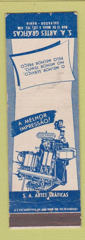 Matchbook Cover - SA Artes Graficas Salvador Bahia Brazil WEAR