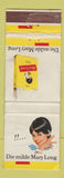 Matchbook Cover - Mary Long Cigarettes Switzerland WORN