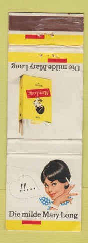 Matchbook Cover - Mary Long Cigarettes Switzerland WORN