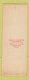 Matchbook Cover - Valvoline oil gas Bogota Colombia