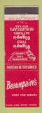 Matchbook Cover - Olympic Tires Batteries Australia  Beaurepaire's