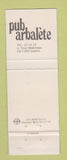 Matchbook Cover - Les Armure's Hotel Restaurant Geneve Geneva