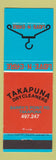 Matchbook Cover - Takapuna Dry Cleaners New Zealand