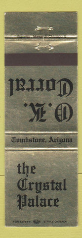 Matchbook Cover - Crystal Palace Tombstone AZ