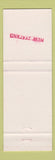 Matchbook Cover - Bell TV Hi Fi Repair New Zealand CHAIN