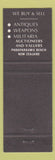 Matchbook Cover - Williams Kapiti Antiques Paraparaumu Beach New Zealand