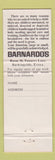 Matchbook Cover - Dr Barnardo's Homes Essex UK Children's WEAR