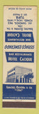 Matchbook Cover - Hotel Cacique Sao Paulo Brazil