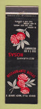 Matchbook Cover - Restaurante Rosas R Alvaro Alvim Brazil