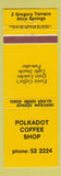 Matchbook Cover - Polkadot Coffee Shop Alice Springs Australia