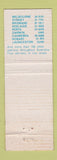 Matchbook Cover - Avis Car Rentals Melbourne Sydney Australia