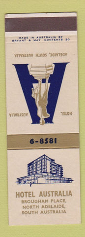 Matchbook Cover - Hotel Australia Adelaide SAMPLE