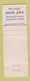 Matchbook Cover - ANZ Bank Australia