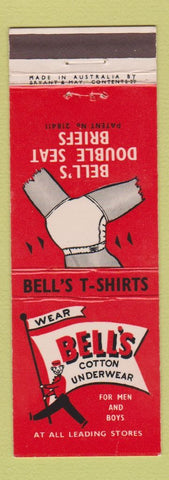 Matchbook Cover - Bell's Cotton Underwear Australia