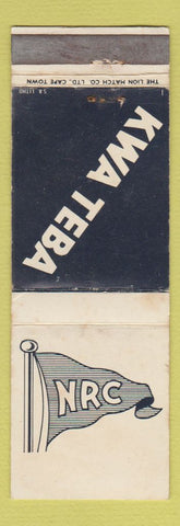 Matchbook Cover - KWA TEBA NRC South Africa Mining? WEAR
