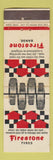 Matchbook Cover - Firestone Tires South Africa WEAR