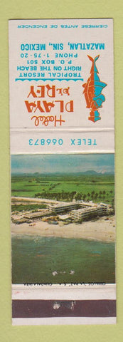 Matchbook Cover - Hotel Playa Rey Mazatlan Mexico