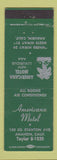 Matchbook Cover - Americana Motel Anaheim CA