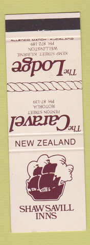 Matchbook Cover - Shawsavill Inns Rotorua Wellington New Zealand