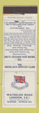 Matchbook Cover - Union Jack Service Clubs London UK England