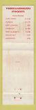 Matchbook Cover - FAG Ball Bearings Johannesburg South Africa