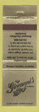 Matchbook Cover - Giovanni's Milwaukee WI