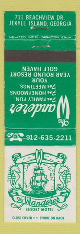 Matchbook Cover - The Wanderer Resort Motel Jekyll Island GA WEAR