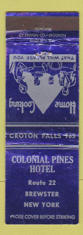 Matchbook Cover - Colonial Pines Hotel Brewster NY